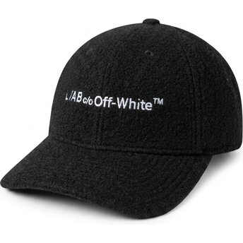 Cappello curvo nero cinghia regolabile Embroidered Sherpa di L/AB c/o Off-White™