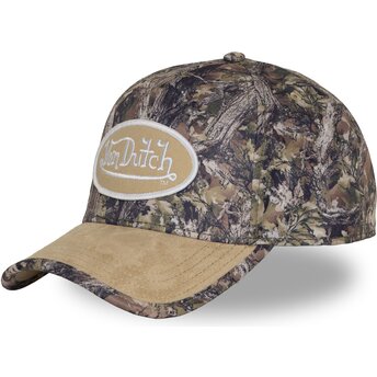 Cappello curvo beige snapback REKA03 di Von Dutch