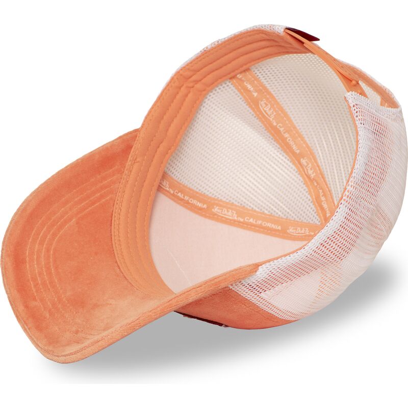 gorra-trucker-naranja-y-blanca-kylie-pe-de-von-dutch