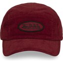cappello-curvo-5-panel-rosso-cinghia-regolabile-c5p-vel04-di-von-dutch