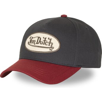 Casquette courbée bleue marine et rouge snapback TERRY FV Von Dutch