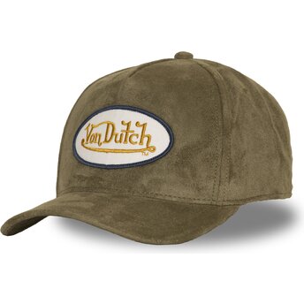 Cappello curvo verde snapback FUR FK di Von Dutch