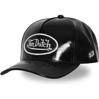 Cappello curvo nero cinghia regolabile SHINN di Von Dutch