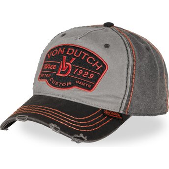 Cappello curvo grigio cinghia regolabile RETRO16 di Von Dutch