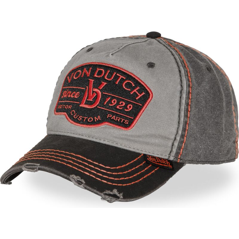 mutzen-gebogen-grau-verstellbares-band-retro16-von-von-dutch mutzen-gebogen-grau-verstellbares-band-retro16-von-von-dutch