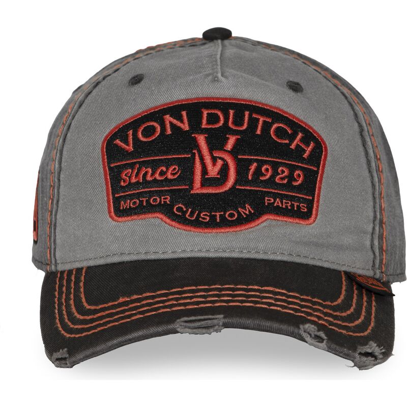 mutzen-gebogen-grau-verstellbares-band-retro16-von-von-dutch mutzen-gebogen-grau-verstellbares-band-retro16-von-von-dutch