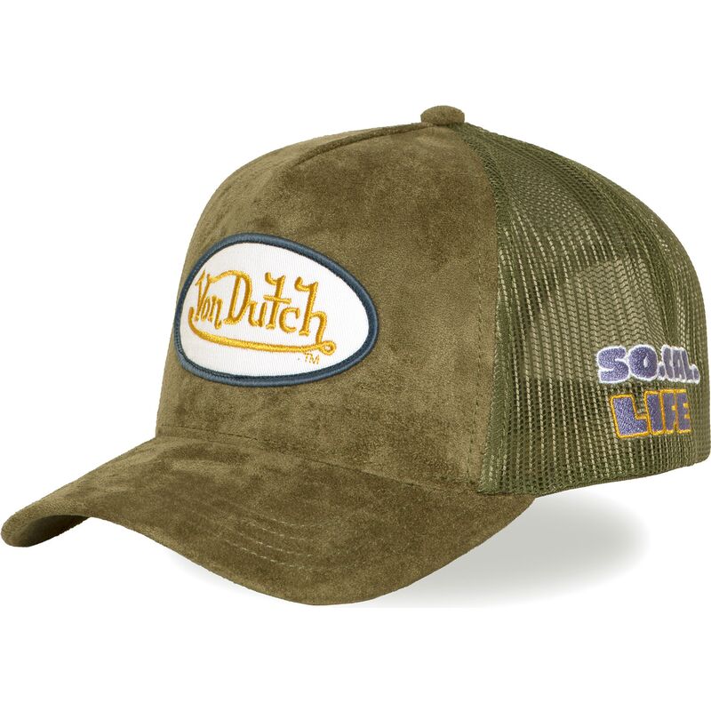 cappello-curvo-verde-snapback-fur15-di-von-dutch