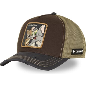 Mützen gebogen braun snapback TAJ9 JAT Tom und Jerry Looney Tunes von Capslab