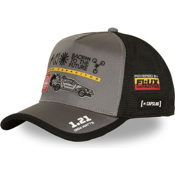 Casquette trucker grise et noire DMC DeLorean BTF2 BTF Retour vers le futur Capslab