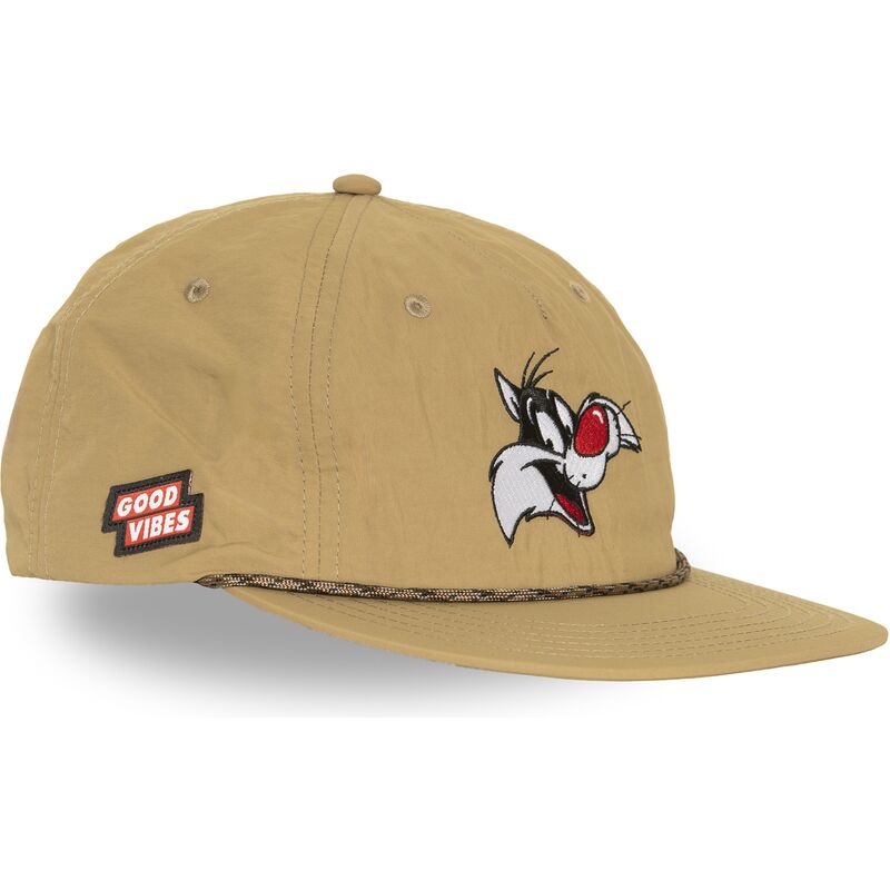 cappello-piatto-beige-snapback-loo13-goob-silvestro-looney-tunes-di-capslab