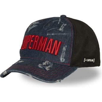 Mützen gebogen marineblau snapback DC12 BLUE Superman DC Comics von Capslab