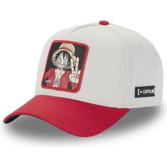 Cappello curvo beige snapback OP4 TWO Monkey D. Luffy One Piece di Capslab