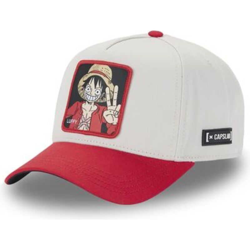 cappello-curvo-beige-snapback-op4-two-monkey-d-luffy-one-piece-di-capslab cappello-curvo-beige-snapback-op4-two-monkey-d-luffy-one-piece-di-capslab
