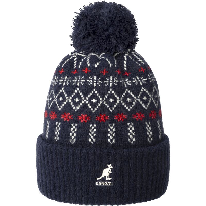 dunkelblaue-mutze-mit-bommel-holiday-dk-blue-von-kangol