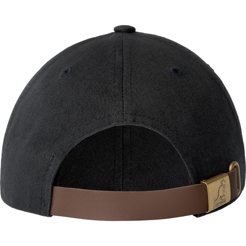 cappellino-curvo-nero-regolabile-washed-baseball-black-di-kangol cappellino-curvo-nero-regolabile-washed-baseball-black-di-kangol