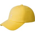 gelbe-verstellbare-curved-cap-washed-baseball-lemon-sorbet-von-kangol