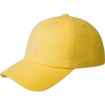 Mützen gebogen gelb verstellbares band Washed Baseball Lemon Sorbet von Kangol