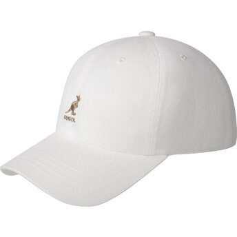 Mützen gebogen weiß verstellbares band Washed Baseball White von Kangol