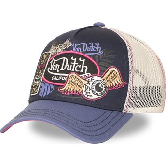 Cappello curvo viola snapback PATCHES14 di Von Dutch