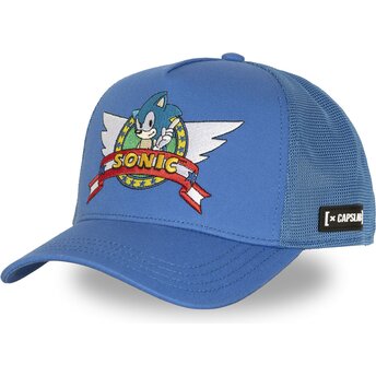 Cappello curvo blu snapback SON1 CLA Sonic Sonic the Hedgehog di Capslab