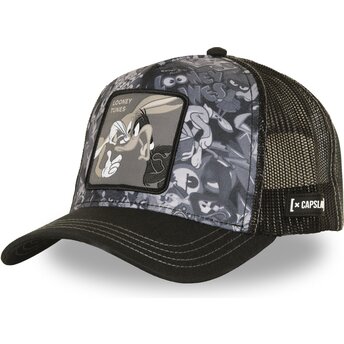 Cappello curvo nero snapback LOO14 DUO Bugs Bunny e Paperino Looney Tunes di Capslab