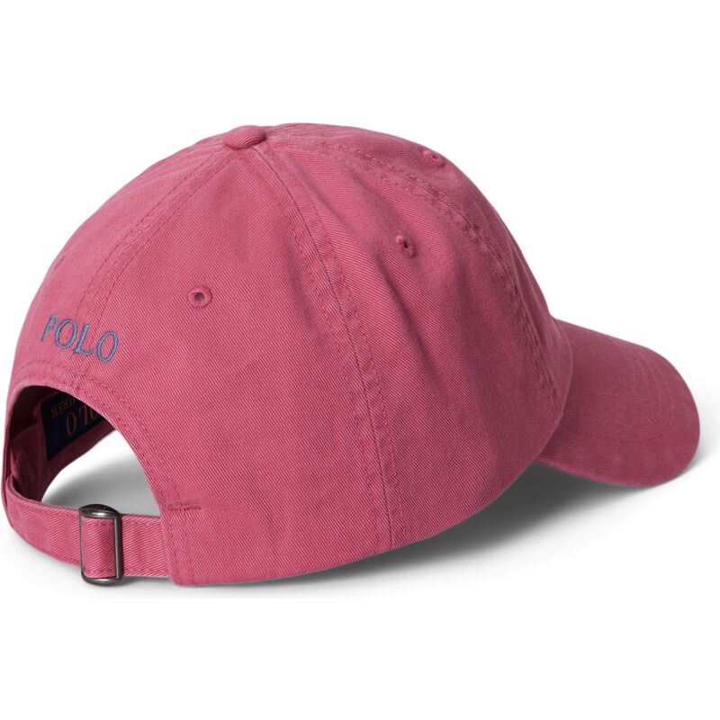 cappello-curvo-rosa-cinghia-regolabile-cotton-chino-classic-sport-di-polo-ralph-lauren cappello-curvo-rosa-cinghia-regolabile-cotton-chino-classic-sport-di-polo-ralph-lauren