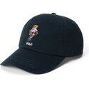mutzen-gebogen-schwarz-verstellbares-band-woven-bear-von-polo-ralph-lauren