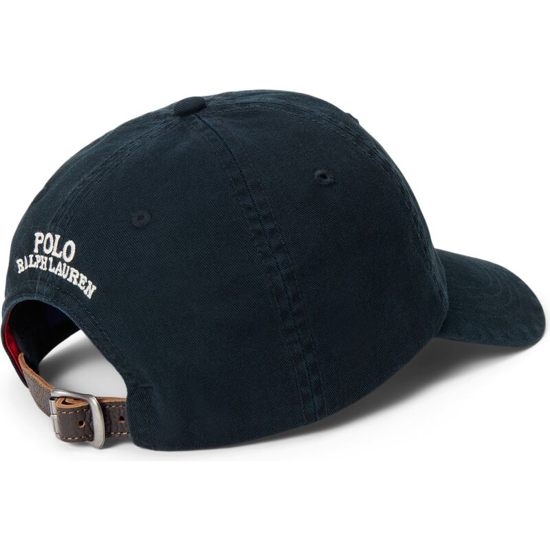 cappello-curvo-nero-cinghia-regolabile-woven-bear-di-polo-ralph-lauren cappello-curvo-nero-cinghia-regolabile-woven-bear-di-polo-ralph-lauren