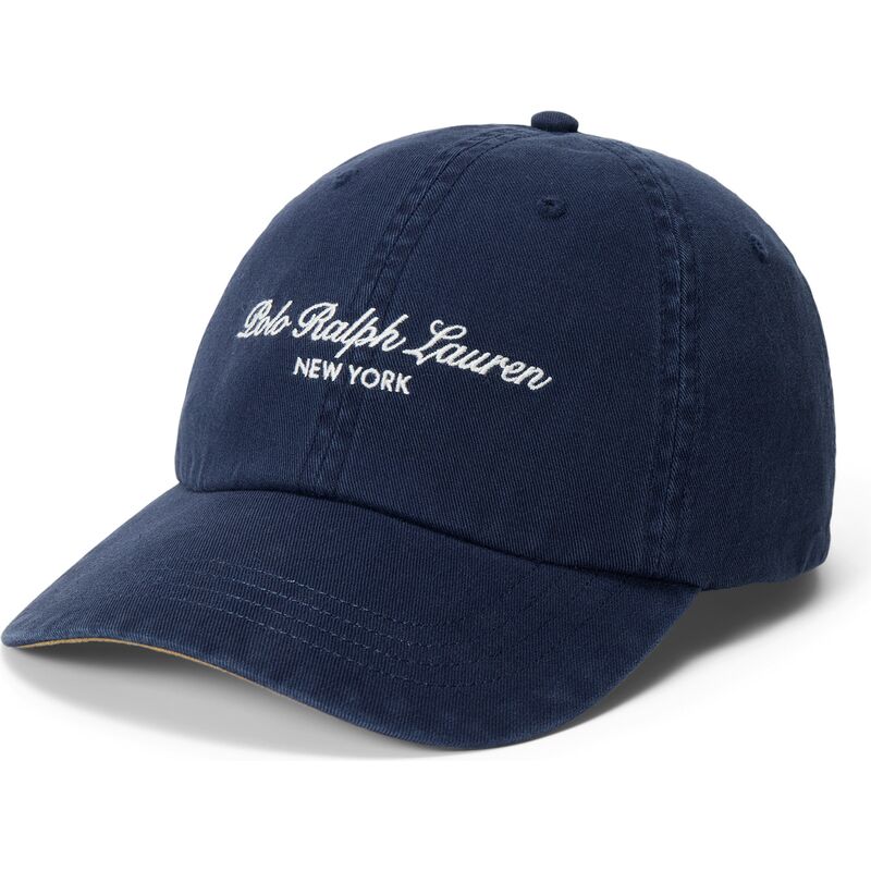 cappello-curvo-blu-marino-cinghia-regolabile-woven-script-di-polo-ralph-lauren cappello-curvo-blu-marino-cinghia-regolabile-woven-script-di-polo-ralph-lauren