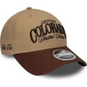 cappello-curvo-marrone-cinghia-regolabile-9forty-m-crown-wordmark-dei-denver-colorado-di-new-era