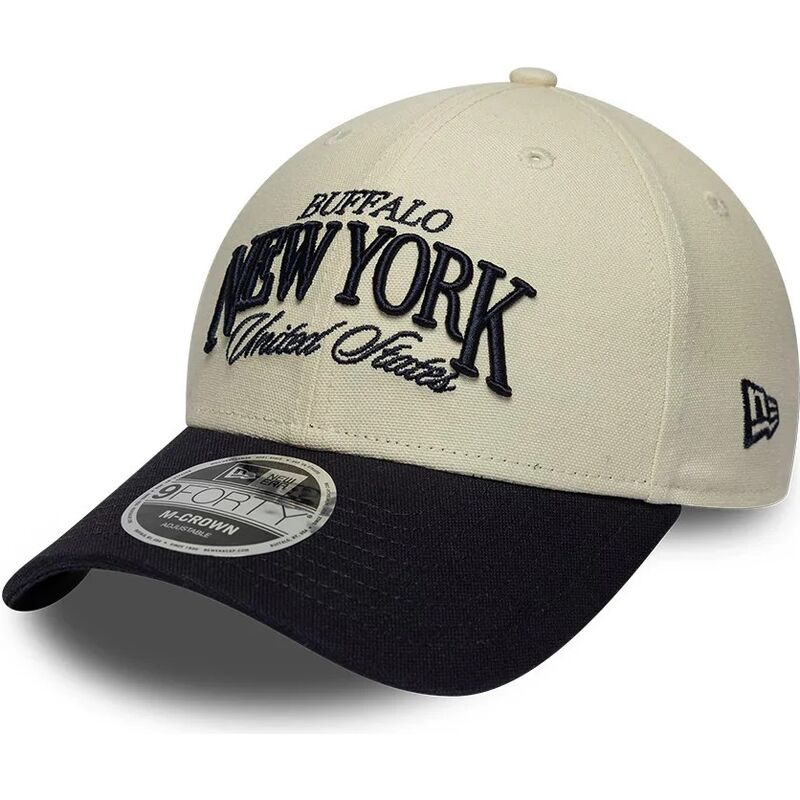 mutzen-gebogen-beige-verstellbares-band-9forty-m-crown-wordmark-der-buffalo-new-york-von-new-era