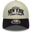 mutzen-gebogen-beige-verstellbares-band-9forty-m-crown-wordmark-der-buffalo-new-york-von-new-era