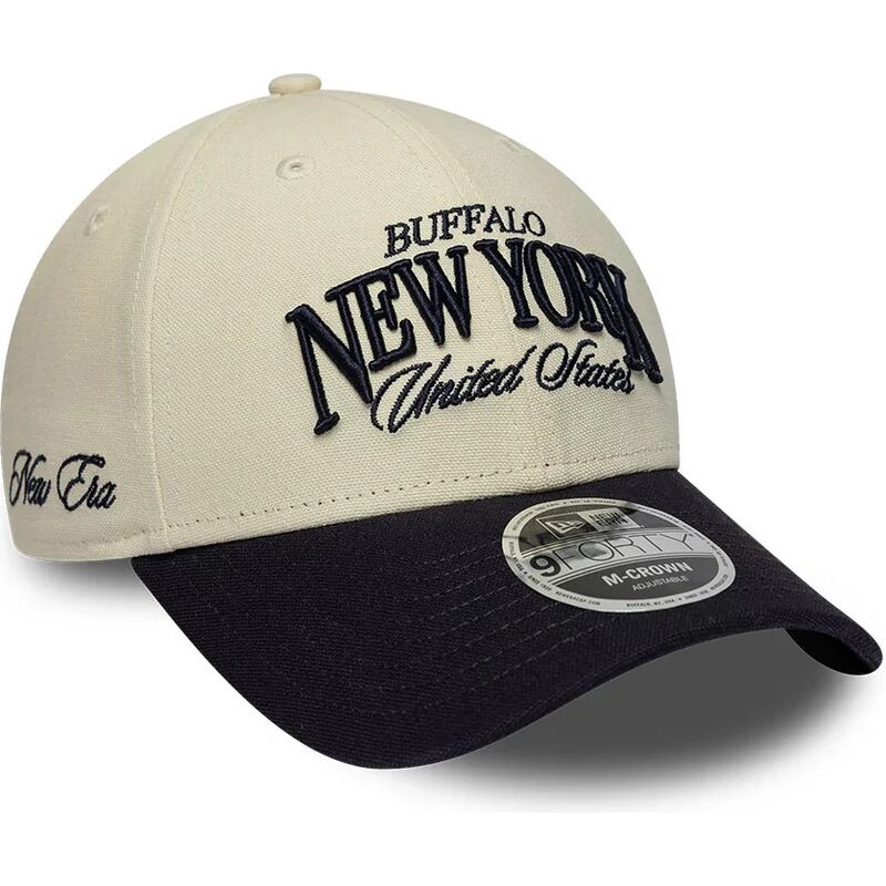 mutzen-gebogen-beige-verstellbares-band-9forty-m-crown-wordmark-der-buffalo-new-york-von-new-era