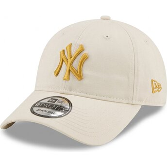 Mützen gebogen beige verstellbares band dorado 9TWENTY League Essential der New York Yankees MLB von New Era