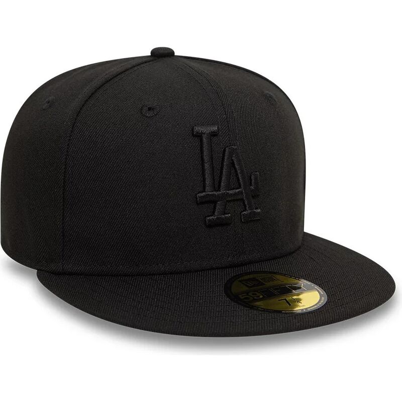 cappello-piatto-nero-chiuso-con-logo-nero-59fifty-league-essential-dei-los-angeles-dodgers-mlb-di-new-era cappello-piatto-nero-chiuso-con-logo-nero-59fifty-league-essential-dei-los-angeles-dodgers-mlb-di-new-era