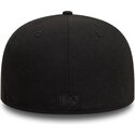casquette-plate-noire-ajustee-avec-logo-noir-59fifty-league-essential-los-angeles-dodgers-mlb-new-era