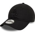 cappellino-con-visiera-curva-nero-regolabile-con-logo-nero-9twenty-league-essential-di-los-angeles-dodgers-mlb-di-new-era