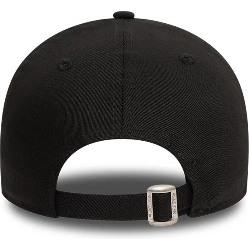 schwarze-verstellbare-curved-cap-mit-schwarzem-logo-9twenty-league-essential-der-los-angeles-dodgers-mlb-von-new-era