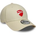 mutzen-gebogen-beige-verstellbares-band-9forty-core-der-ducati-motor-motogp-von-new-era