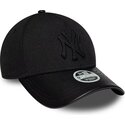 cappello-curvo-nero-cinghia-regolabile-9forty-m-crown-a-frame-fabric-mix-dei-new-york-yankees-mlb-di-new-era