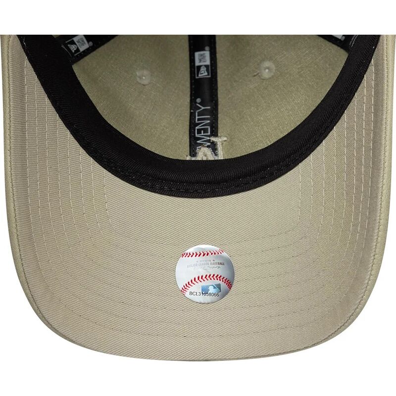 casquette-courbee-beige-ajustable-pour-femme-avec-logo-beige-9twenty-washed-pu-los-angeles-dodgers-mlb-new-era