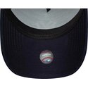 casquette-courbee-verte-et-bleue-marine-snapback-e-frame-suede-visor-new-york-yankees-mlb-new-era