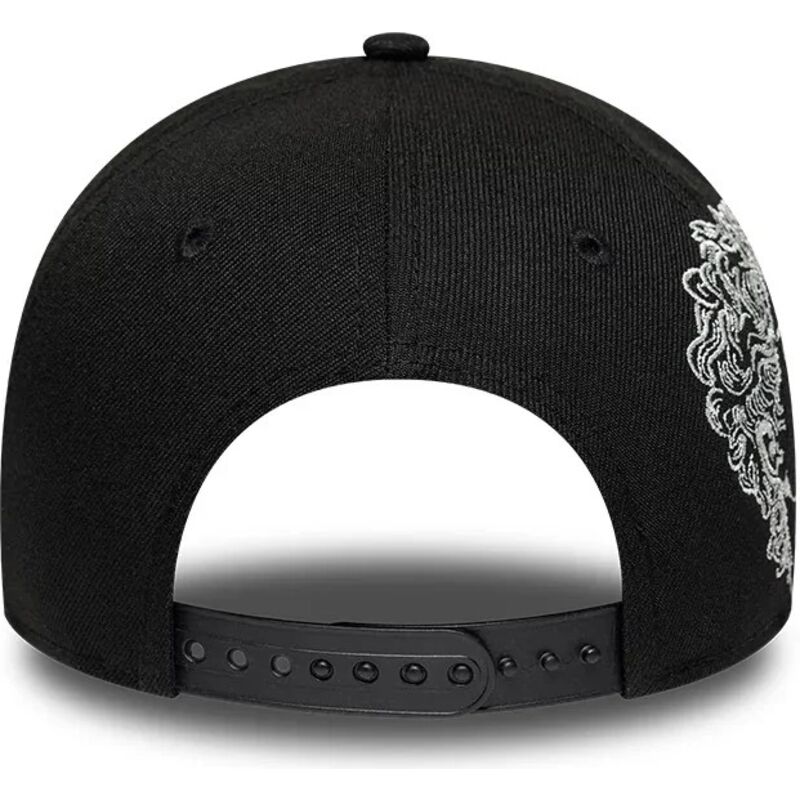 cappello-curvo-nero-snapback-9forty-e-frame-mythical-icon-dei-los-angeles-dodgers-mlb-di-new-era