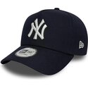 cappello-curvo-blu-marino-snapback-9forty-e-frame-mythical-icon-dei-new-york-yankees-mlb-di-new-era