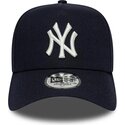cappello-curvo-blu-marino-snapback-9forty-e-frame-mythical-icon-dei-new-york-yankees-mlb-di-new-era