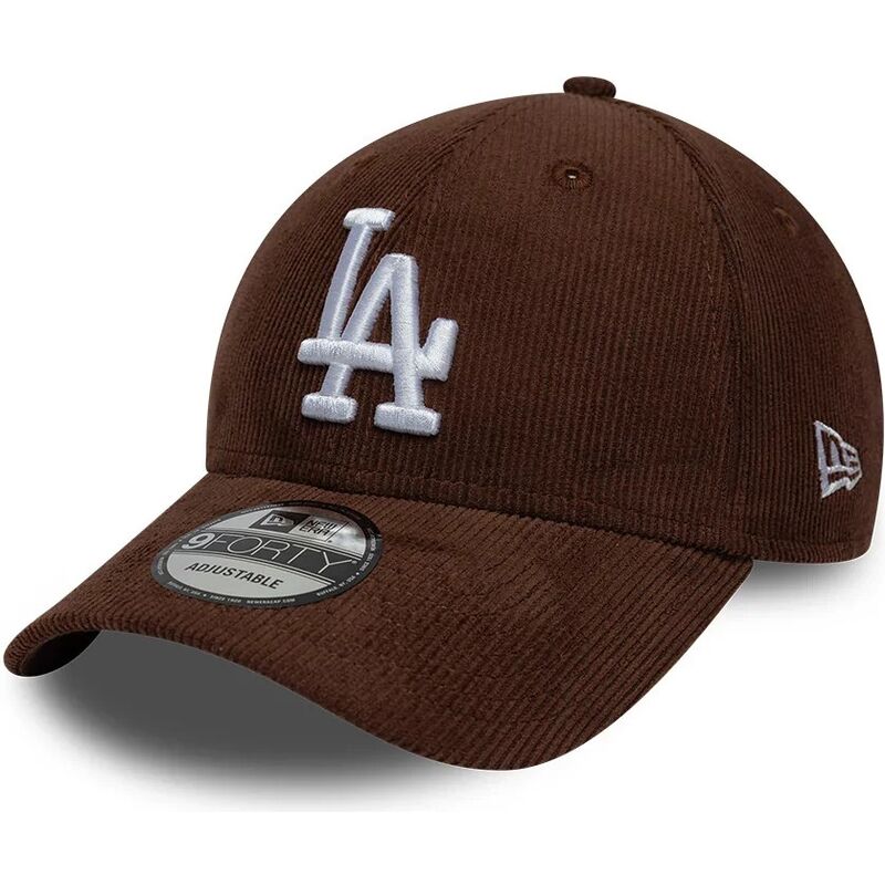 cappello-curvo-marrone-snapback-9forty-entry-cord-dei-los-angeles-dodgers-mlb-di-new-era