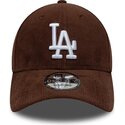 cappello-curvo-marrone-snapback-9forty-entry-cord-dei-los-angeles-dodgers-mlb-di-new-era