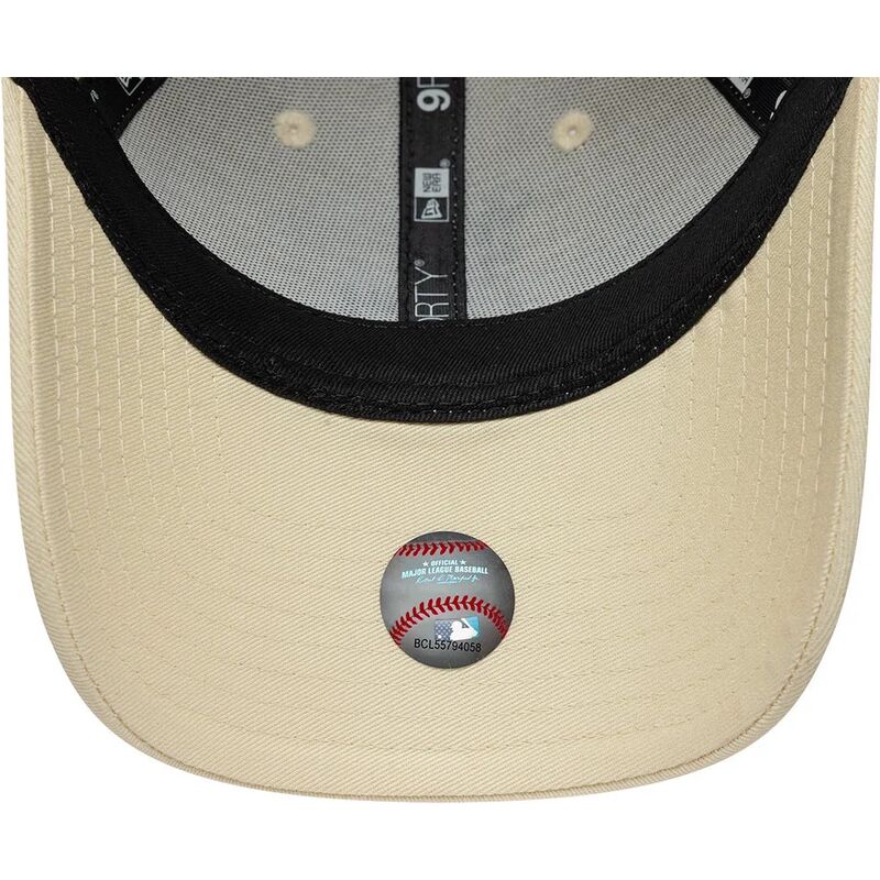 cappello-curvo-beige-cinghia-regolabile-9forty-infill-dei-los-angeles-dodgers-mlb-di-new-era
