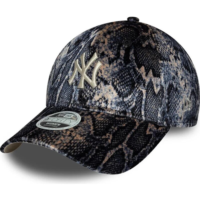 casquette-courbee-multicolore-ajustable-pour-femme-9forty-snake-print-new-york-yankees-mlb-new-era