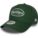 mutzen-gebogen-grun-snapback-9forty-e-frame-rubber-der-california-los-angeles-von-new-era